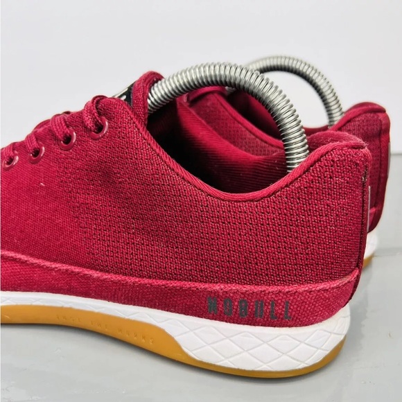 NOBULL Womens Canvas Trainers Size 8.5M Merlot/White/Gum Excellent Condition - Picture 6 of 15
